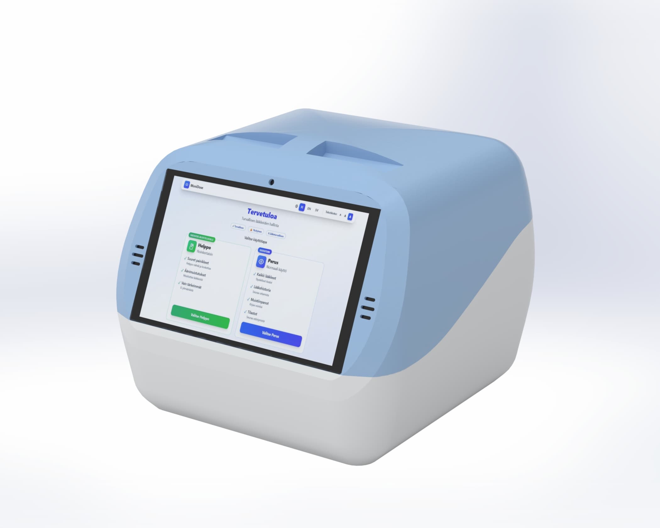 MoniDose Smart Medication Dispenser - Clinical Blue